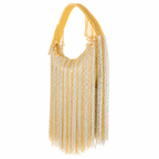 Women's Handmade Gold Silver Beaded Evening Purse/Handbag