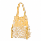 Luxury Pearl Embellished Potli Bag with Beaded Tassels